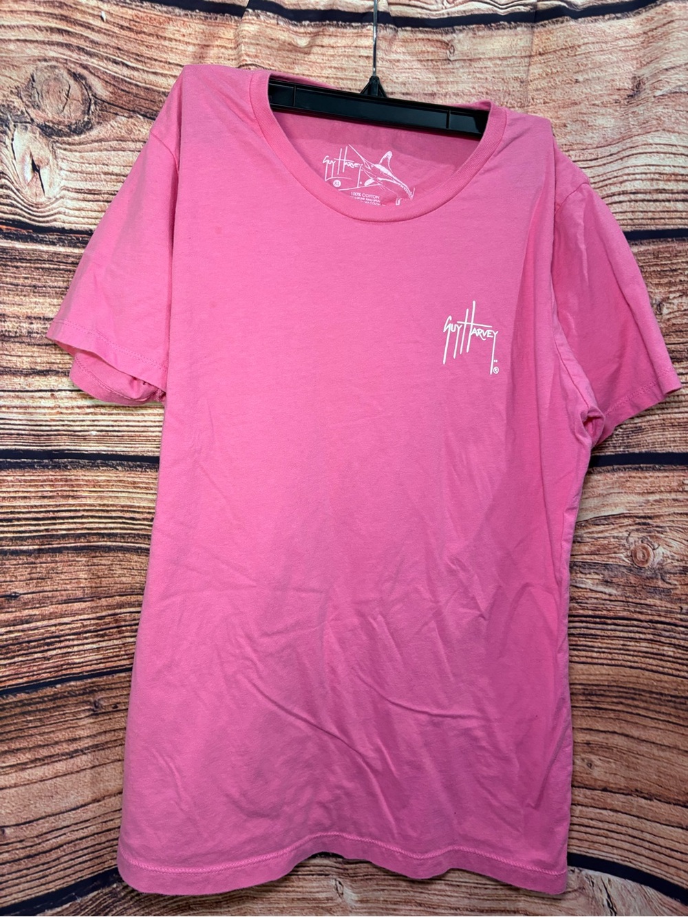 Guy Harvey Pink Short Sleeve Logo Tee